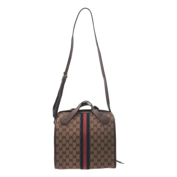 Gucci Ophidia GG Canvas Shoulder Bag Red - Picture 2 of 9
